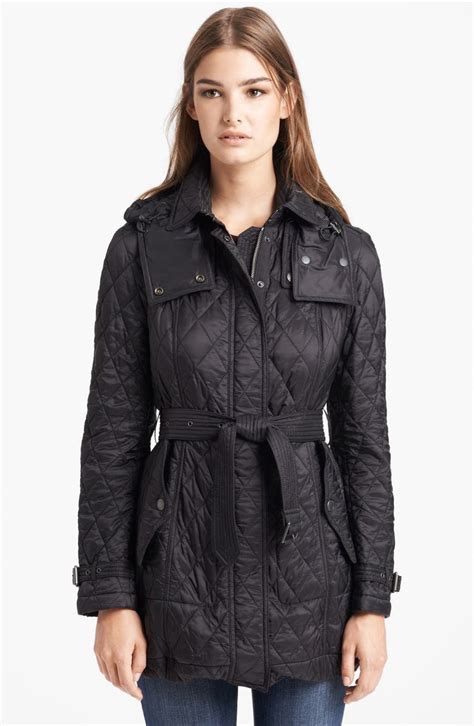 burberry finsbridge quilted coat nordstrom|Women's Burberry Coats & Jackets .